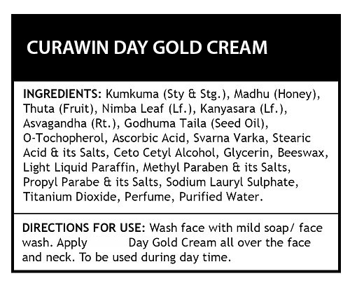 Curawin Natural Day Gold Face Cream SPF 20 For Men And Women 50 Grams