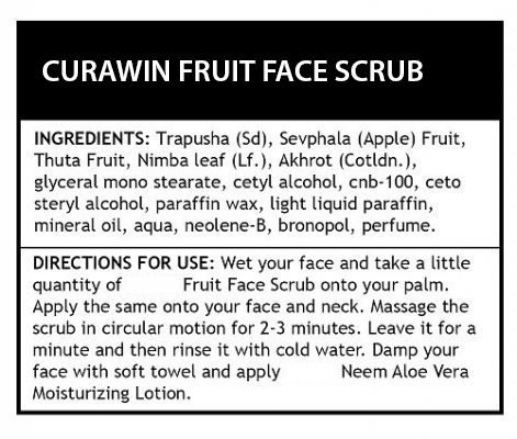 Curawin Natural Fruit Face Scrub 100g